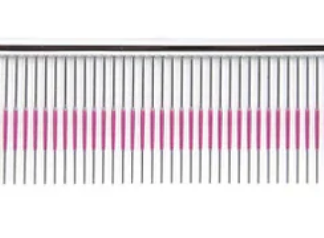 UTSUMI 9 Wide Quarter Pink Line Comb